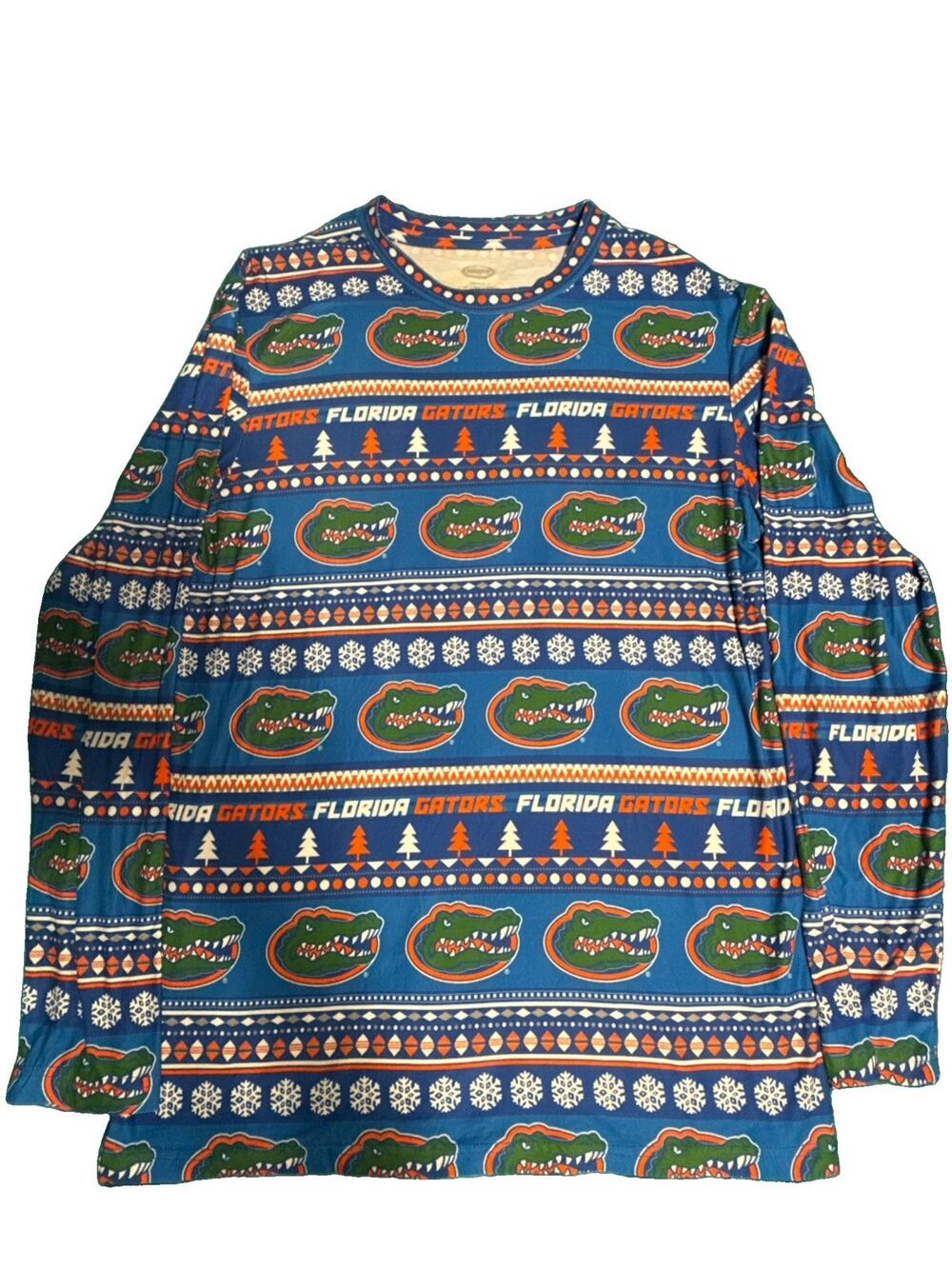 NWT Florida Gators Ugly Sweater Long Sleeve Shirt Sleepwear M Blue Concepts